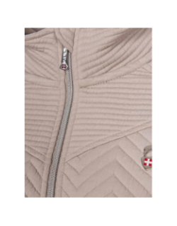 Veste hybride bi-matière beige femme - Aulp