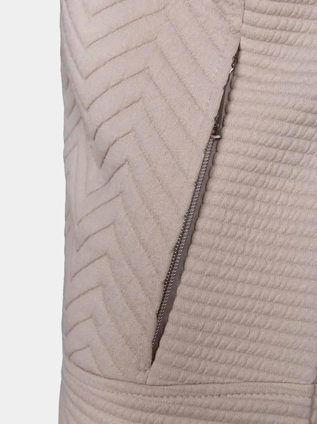 Veste hybride bi-matière beige femme - Aulp