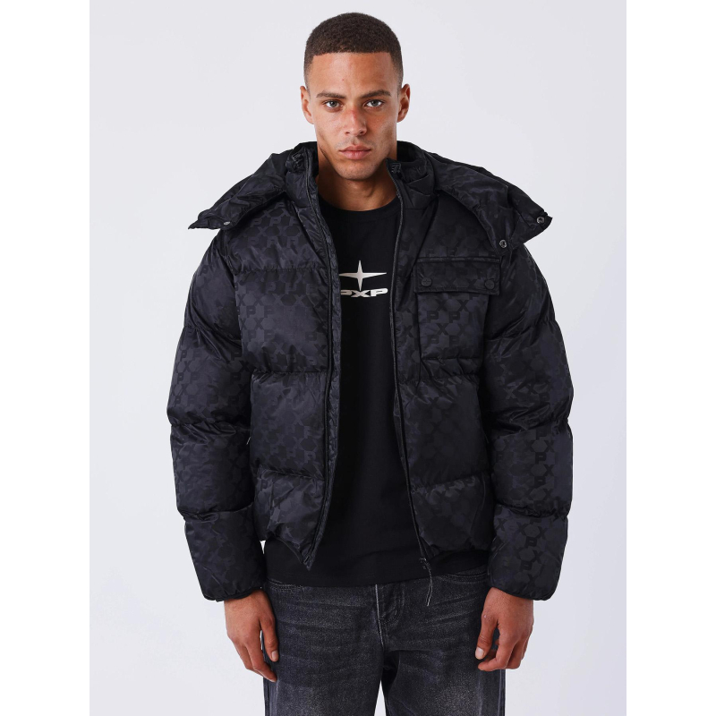 Doudoune parka logoté noir homme - Project X Paris