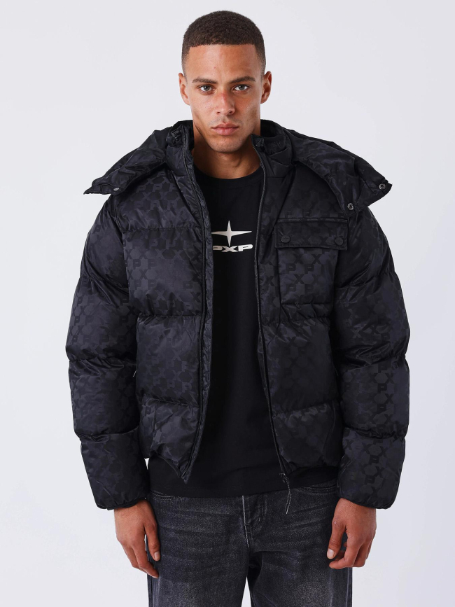 Doudoune parka logoté noir homme - Project X Paris