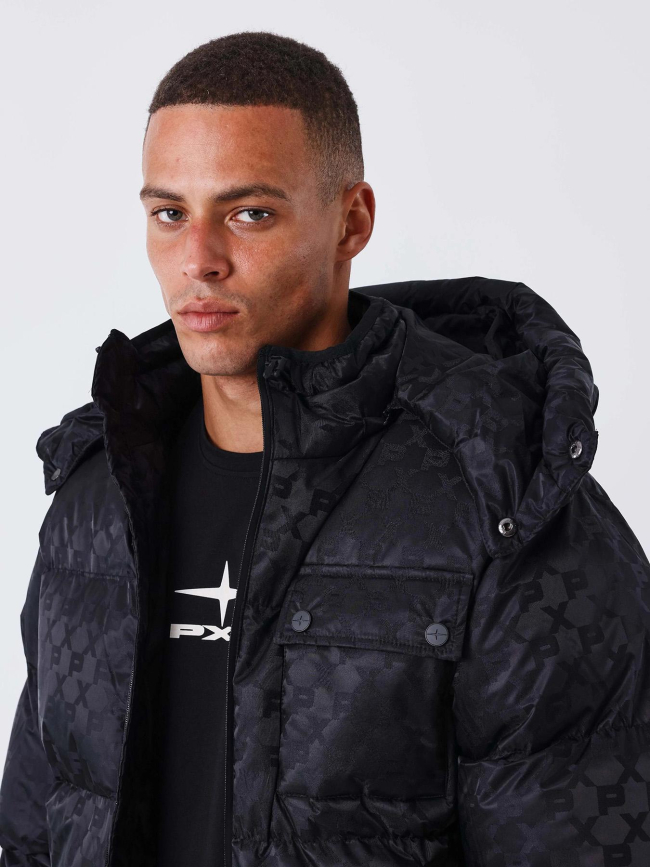 Doudoune parka logoté noir homme - Project X Paris