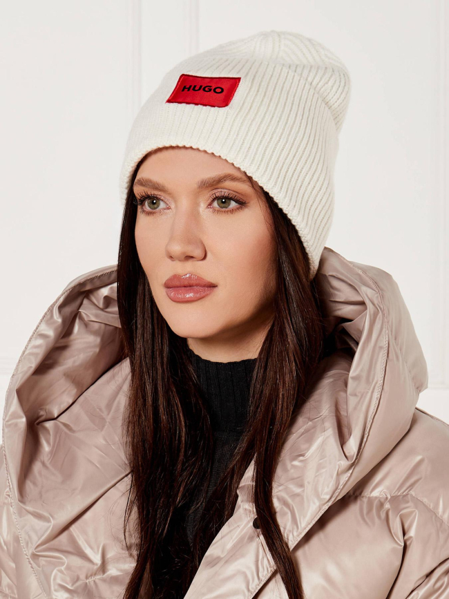 Bonnet en laine saffa écru femme - Hugo