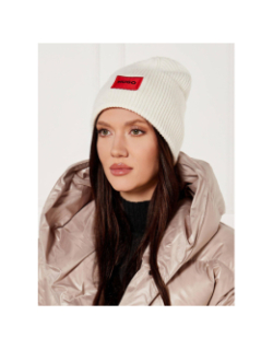 Bonnet en laine saffa écru femme - Hugo