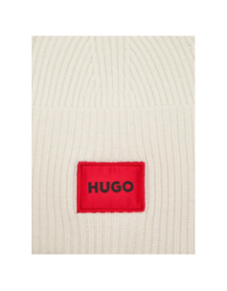 Bonnet en laine saffa écru femme - Hugo