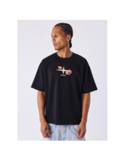 T-shirt à manches courtes gothic roses noir homme - Project X Paris