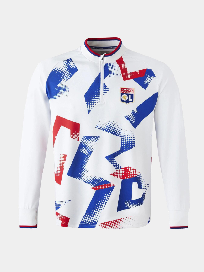 Sweat de football training fusion blanc enfant - Olympique Lyonnais