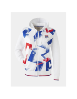 Veste à capuche training fusion blanc homme - Olympique Lyonnais