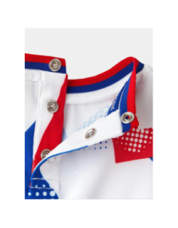 Mini-kit training fusion blanc et bleu bébé - Olympique Lyonnais