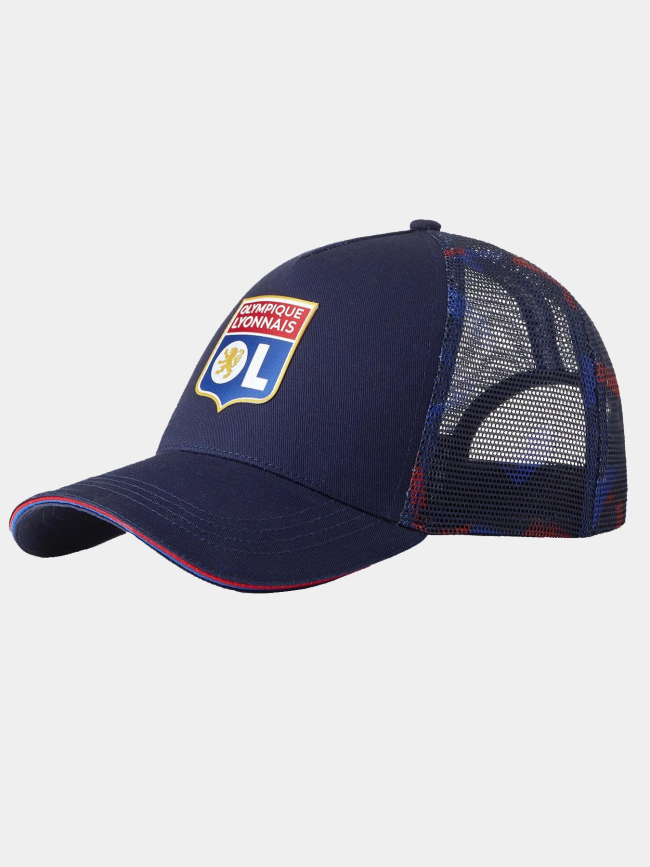 Casquette trucker training fusion bleu marine enfant - Olympique Lyonnais