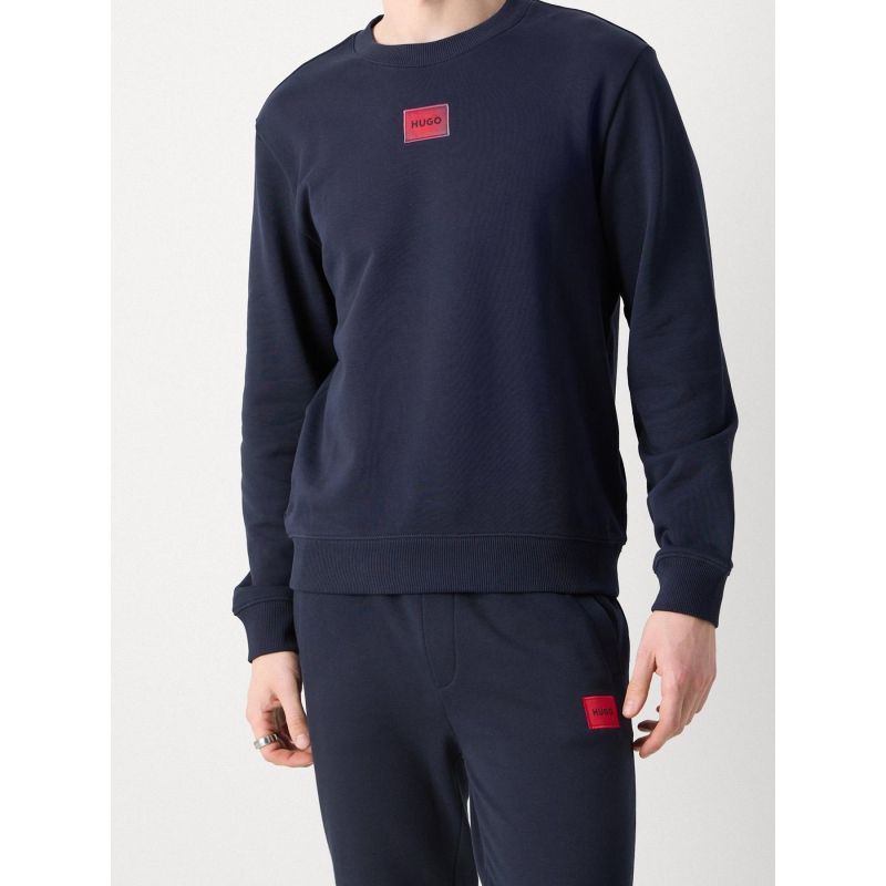 Sweat à col rond diragol bleu marine homme - Hugo