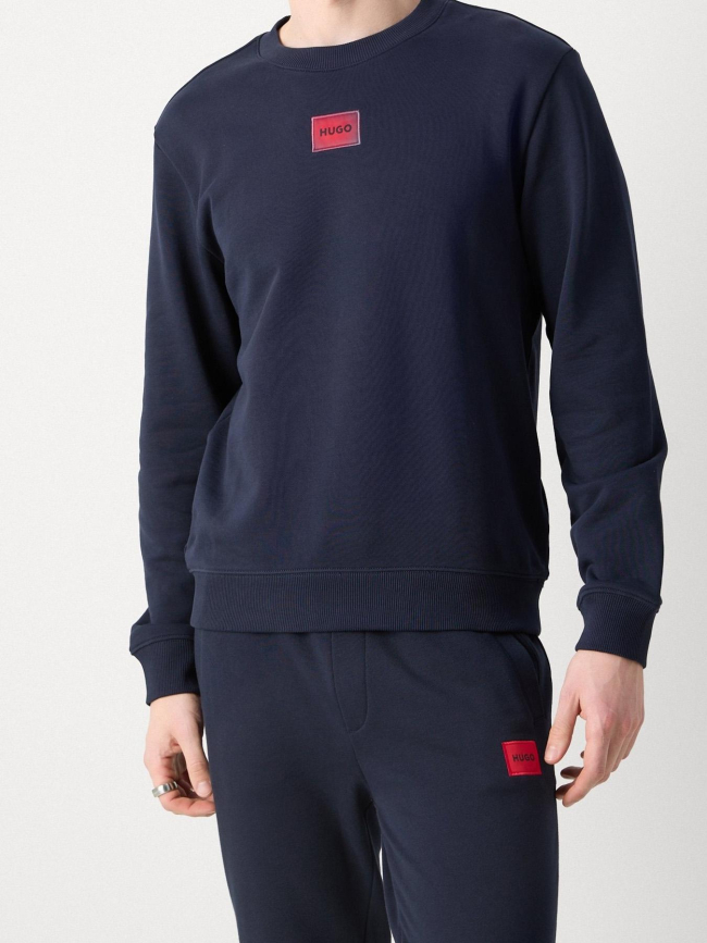 Sweat à col rond diragol bleu marine homme - Hugo