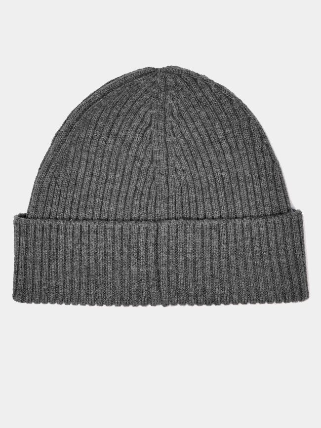 Bonnet en laine à logo métallique xola gris homme - Hugo