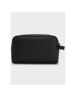 Trousse de toilette en similicuir grainé quantic noir homme - Hugo