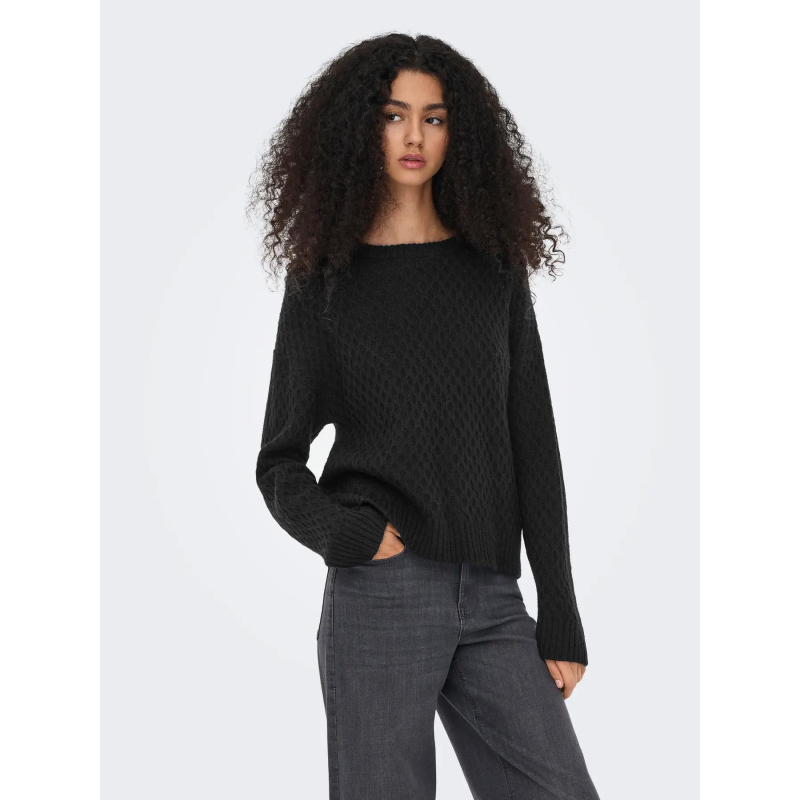 Pull en maille jdybigum noir femme - JDY