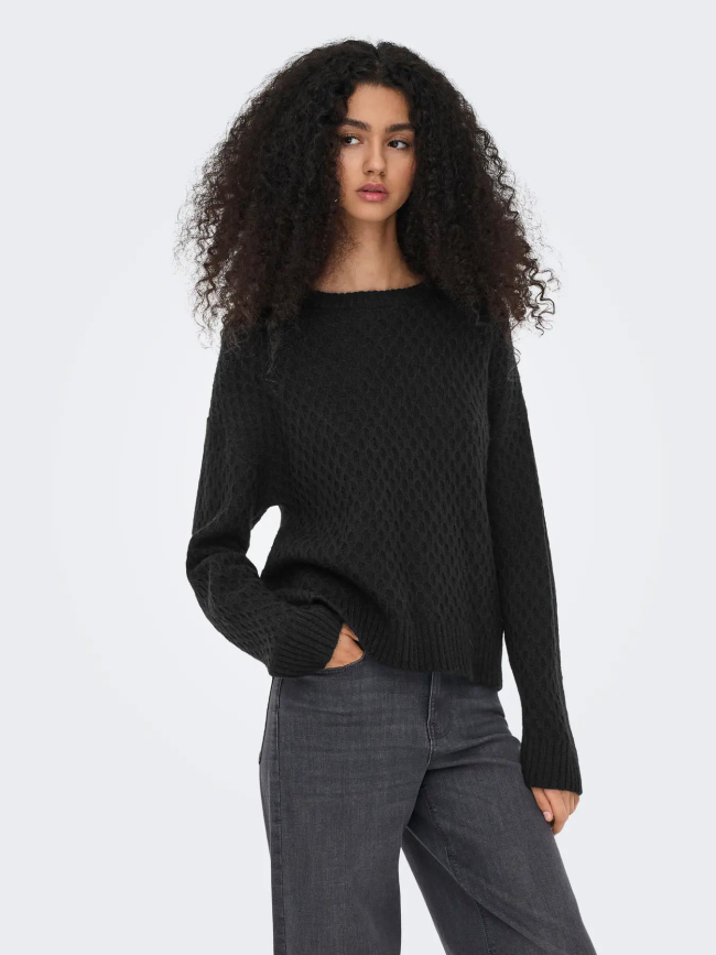 Pull en maille jdybigum noir femme - JDY