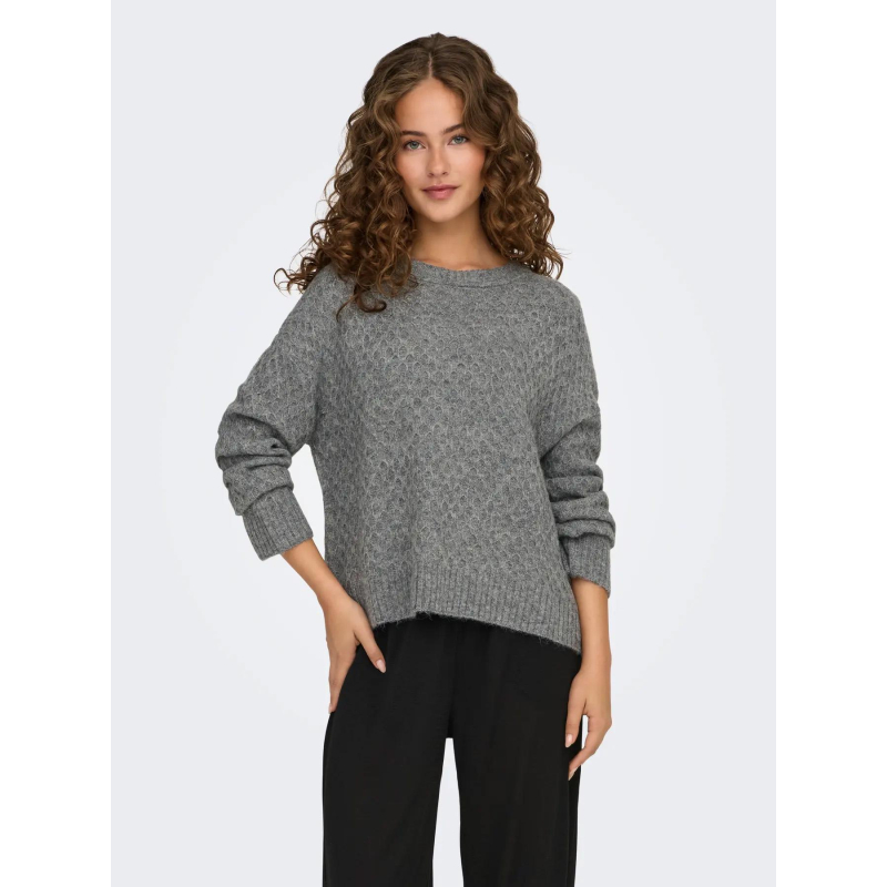 Pull bigum gris femme - Jdy