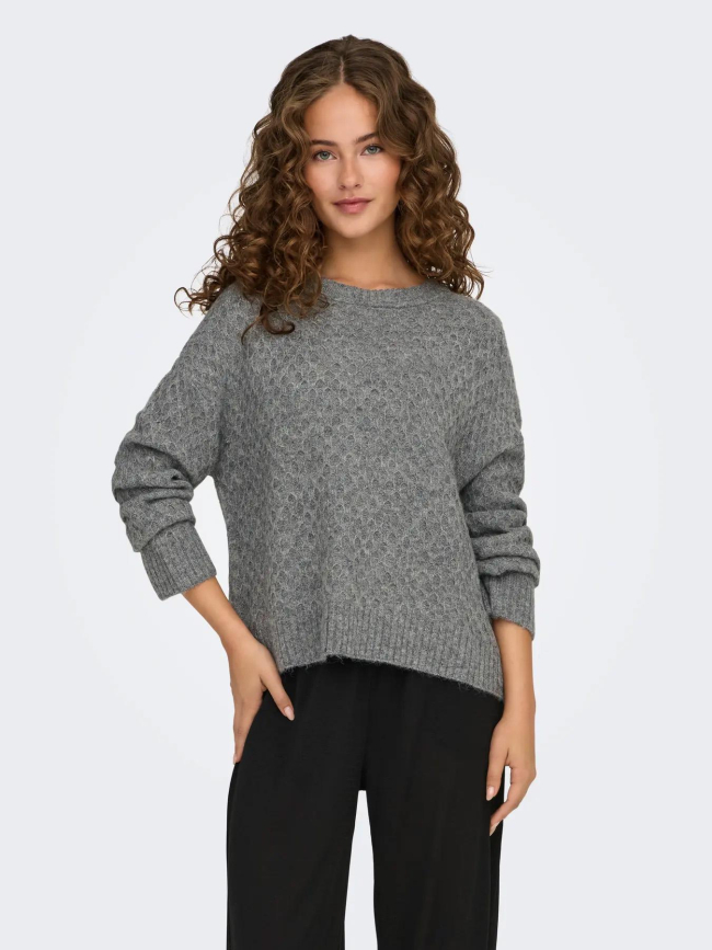 Pull bigum gris femme - Jdy