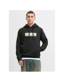 Sweat à capuche jorinwood noir homme - Jack & Jones