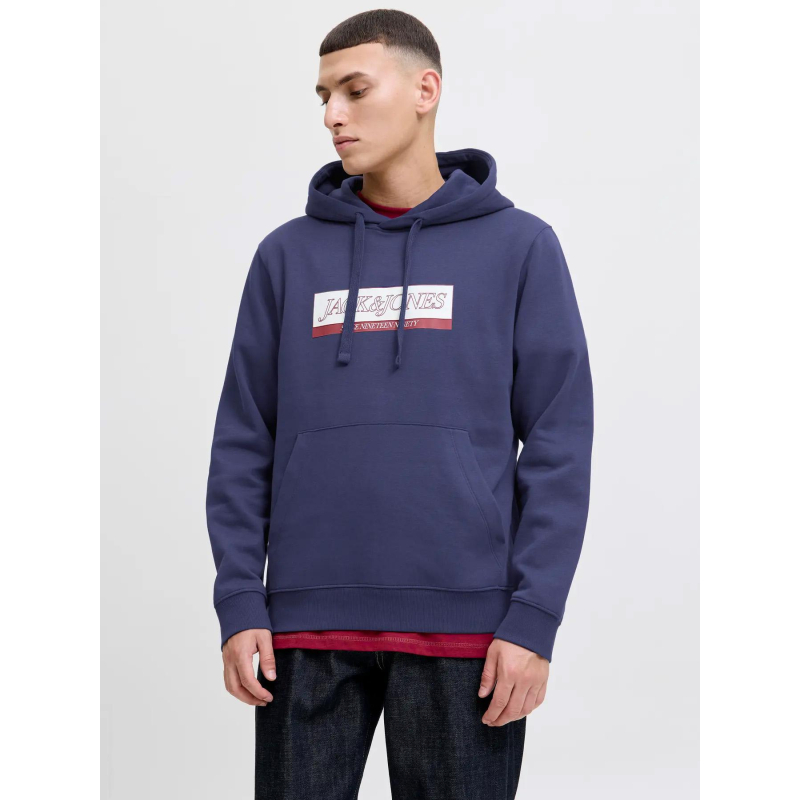 Sweat à capuche jorinwood bleu marine homme - Jack & Jones