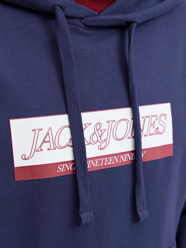 Sweat à capuche jorinwood bleu marine homme - Jack & Jones