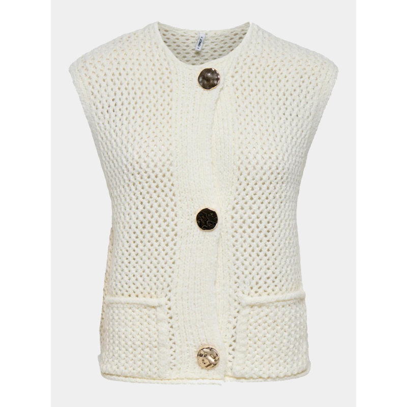 Gilet sans manche solene blanc femme - Only