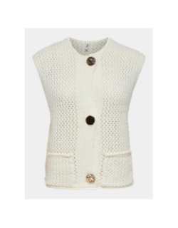 Gilet sans manche solene blanc femme - Only
