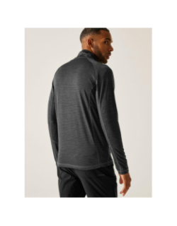 Sweat polaire quadrillé à demi zip yonder II gris homme - Regatta