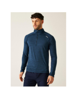Sweat polaire quadrillé à demi zip yonder II bleu marine homme - Regatta