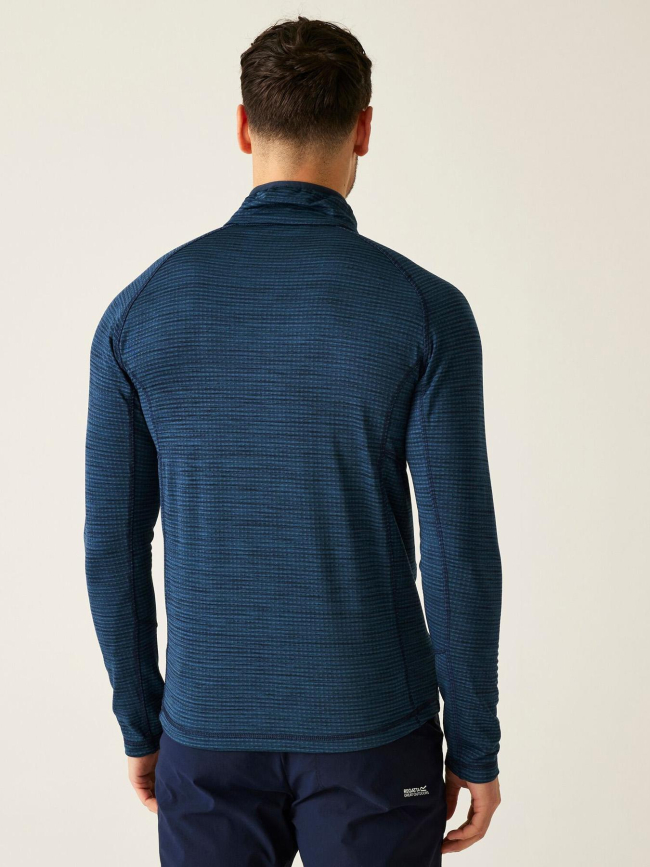 Sweat polaire quadrillé à demi zip yonder II bleu marine homme - Regatta