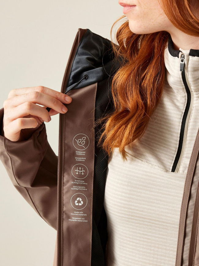 Veste impérméable birchdale II marron femme - Regatta