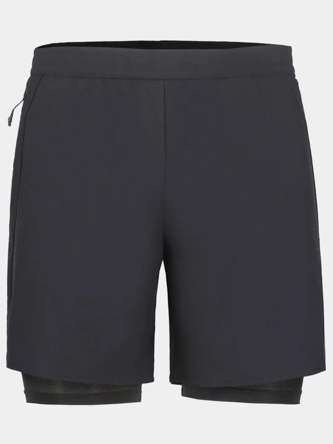 Short de running 2in1 maaninka noir homme - Rukka