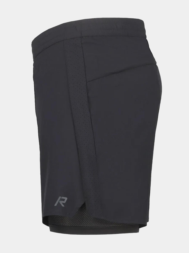 Short de running 2in1 maaninka noir homme - Rukka