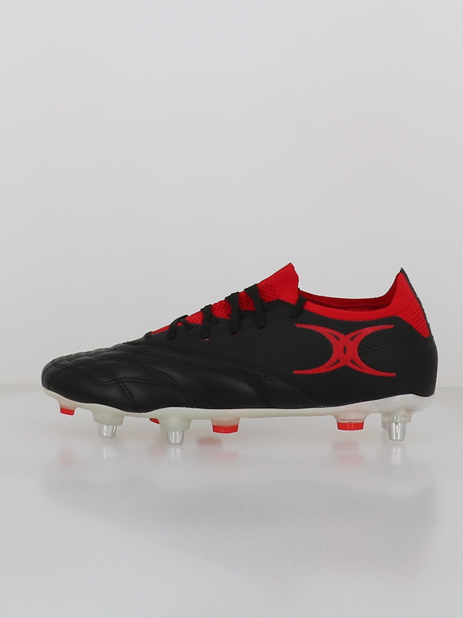 Crampons de rugby icon players 6s noir et rouge homme - Gilbert