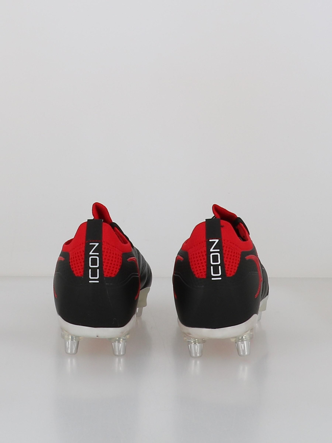 Crampons de rugby icon players 6s noir et rouge homme - Gilbert