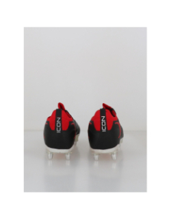 Crampons de rugby icon players 6s noir et rouge homme - Gilbert