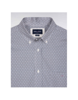Chemise en coton à motif orage blanc homme - Eden Park