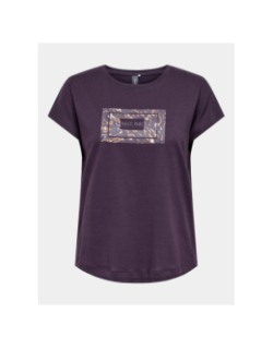 T-shirt de sport onpaub-joan violet femme - Only
