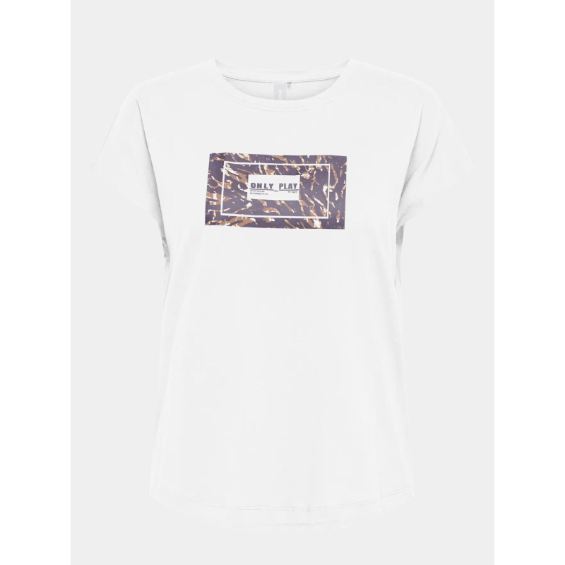 T-shirt de sport onpaub-joan blanc femme - Only