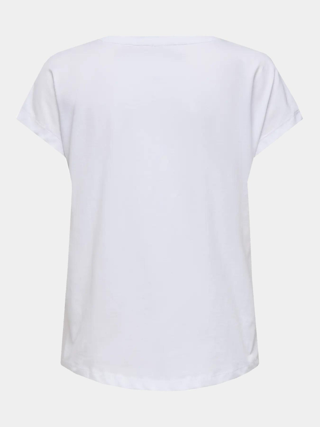 T-shirt de sport onpaub-joan blanc femme - Only