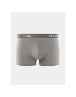 Pack de 3 boxers en coton noir gris et kaki homme - Freegun