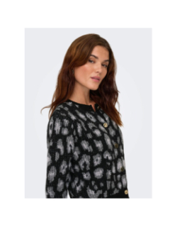 Gilet cardigan sybille noir gris femme - Only