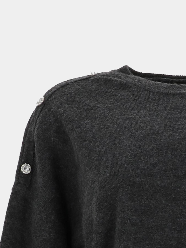 Pull joya gris anthracite femme - Vero Moda