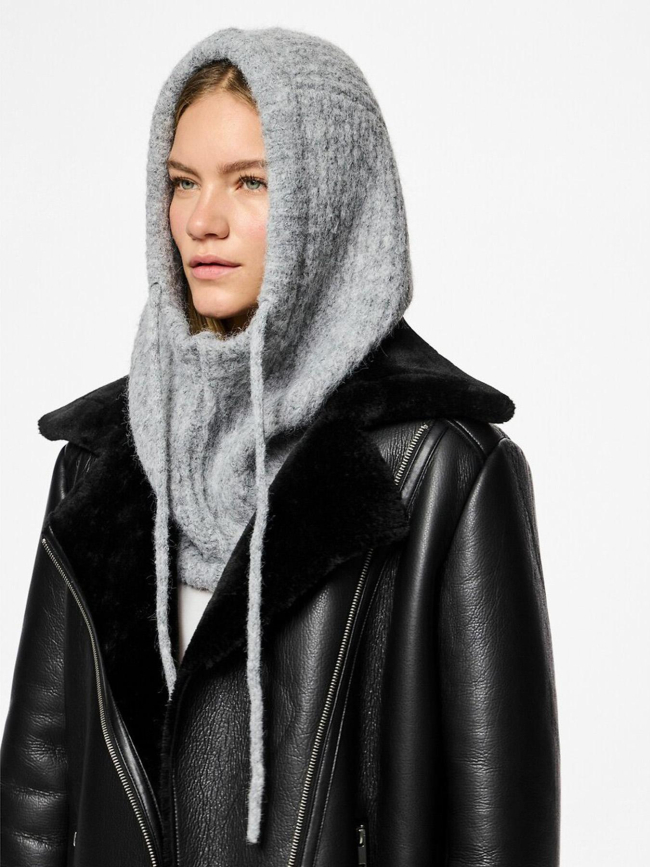 Cagoule nambi balaclava gris femme - Pieces