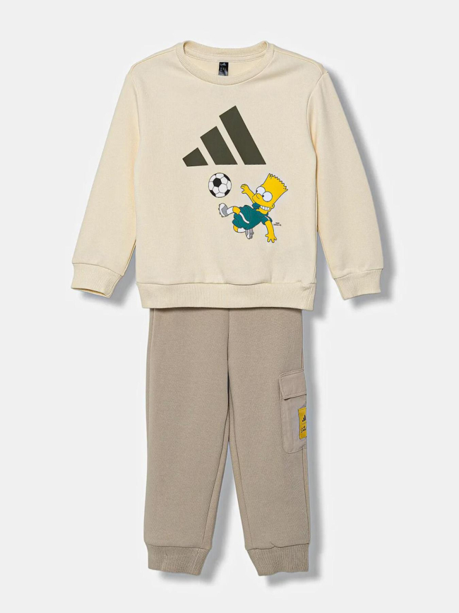Ensemble sweat et jogging bart simpson beige bébé - Adidas
