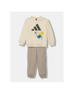 Ensemble sweat et jogging bart simpson beige bébé - Adidas