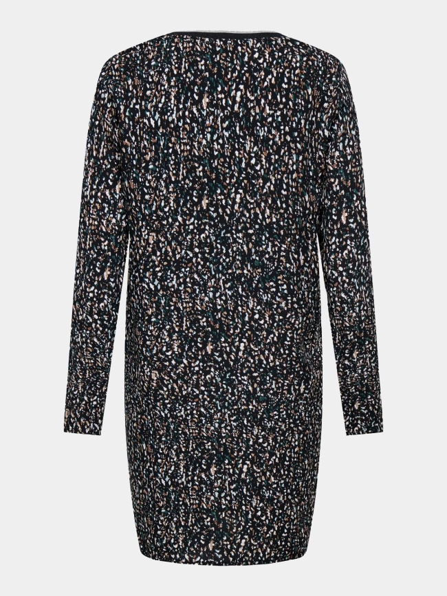 Robe courte claude life noir marron femme - Only