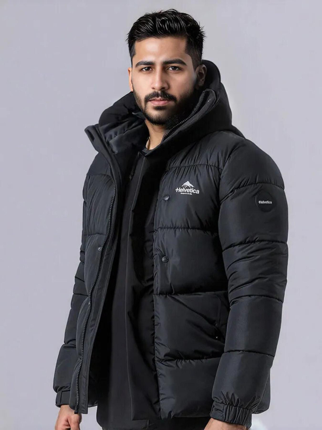 Doudoune barnes noir homme - Helvetica