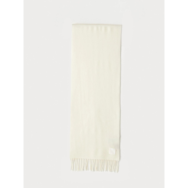 Echarpe en laine bisette blanc femme - Hugo