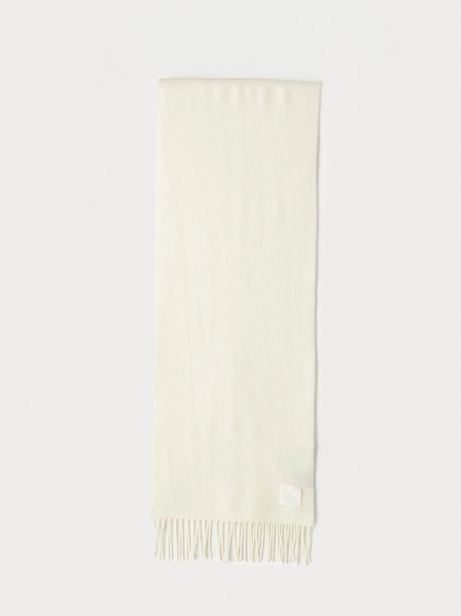 Echarpe en laine bisette blanc femme - Hugo