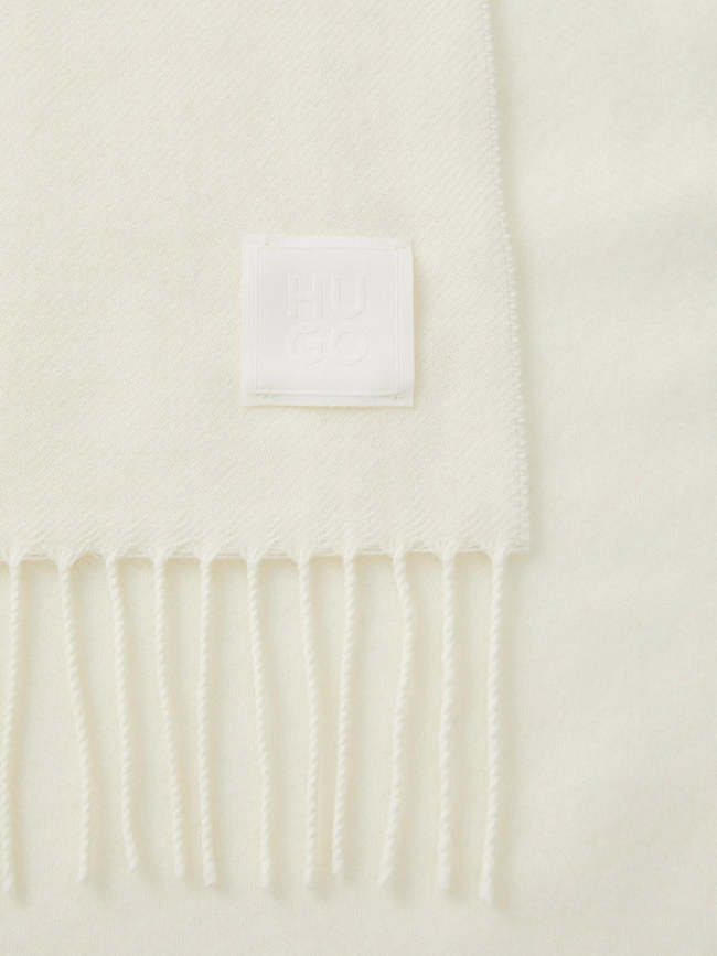 Echarpe en laine bisette blanc femme - Hugo
